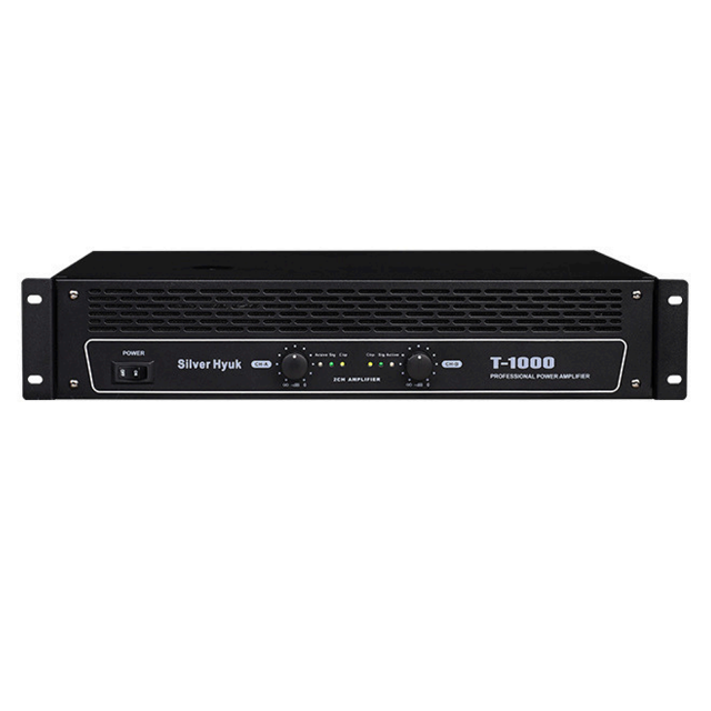 Professional Two-Channel High-Power KTV Amplifier Metal Pure AV Receiver Stereo Amplifiers for Home Audio Stage Performance for