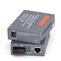Optical Fiber 10 100Base-Tx to 100Base -RX Netlink HTB-3100AB Single Mode Simplex Fiber WDM Fast Ethernet Fiber Media Converter