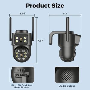 Cámara. Cámaras de seguridad Wi-Fi con luces, cámaras de vigilancia Huiyan personalizadas <span class=keywords><strong>Xiamo</strong></span> H265X para interiores, ocultas, tipo torreta, Soller Xioami Stephen - Product Image 6