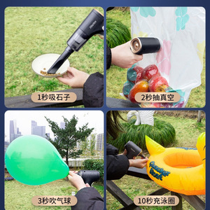 Aspiradora de mano para coche, inalámbrica, recargable, 0,3 l, edición suprema negra y dorada, portátil, de uso en seco - Product Image 4