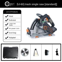 Scie à onglet électrique professionnelle 2000W à moteur sans balais, haute précision, avec rail de guidage pour le travail du bois