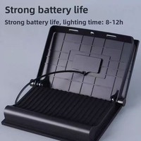 Stock important de lampes solaires LED pliables télécommandées IP65 multifonctionnelles pour jardin, extérieur, randonnée, lampe d'urgence, directement de l'usine