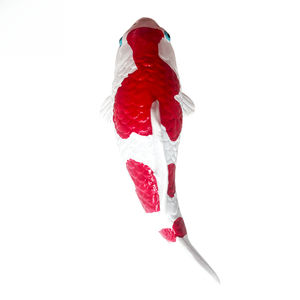 รูปปั้นปลา<span class=keywords><strong>ครา</strong></span><span class=keywords><strong>ฟ</strong></span>ญี่ปุ่นสีส้ม ตกแต่งบ่อปลา ทำจากเรซิ่น ลอยน้ำได้ - Product Image 5