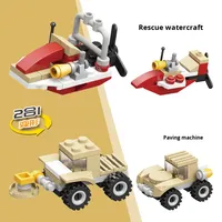 Nuevo Juego de Bloques de Construcción DIY 6 en 1, Nave Espacial Transformable de ABS Ecológico, Juguete Educativo Creativo para Niños