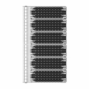 2198235-1 TE Reemplazo a través del orificio 1x6 Puertos EMI Blindado SFP + Jaula con disipador de calor Ajuste a presión Equipo de fibra óptica - Product Image 3