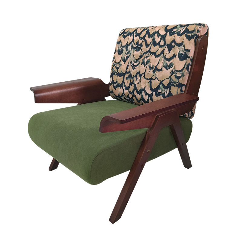 Green feather (ancient in frame)