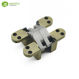 บานพับประตูสังกะสีอัลลอยด์หนักบานพับประตูปกปิดด้วยทองสัมฤทธิ์3D 180องศา - Product Image 3