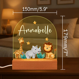 Mesa de luz nocturna acrílica 3D, decoración de luces, tablero de mensajes, regalo para niños, Luz Nocturna Del Tablero De Mensajes - Product Image 2