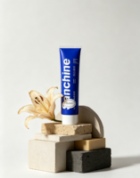Tube souple en plastique bleu foncé imprimé sur mesure, emballage OEM de 120 ml pour dentifrice avec bouchon à vis pour produits de soins bucco-dentaires