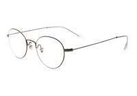 Montura de Gafas Metálicas Vintage TOP02, Montura Óptica Ultraligera y Cómoda, Gafas Casuales de Negocios