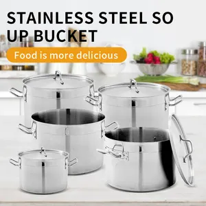 Tailored 25L Stainless Steel Stock Pots: Factory Wholesale For Quick Serve Restaurants