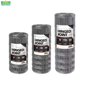 Valla de <span class=keywords><strong>campo</strong></span> de ganado de malla de alambre tejida conjunta de bisagra galvanizada eléctrica Valla de granja de vacas - Product Image 1