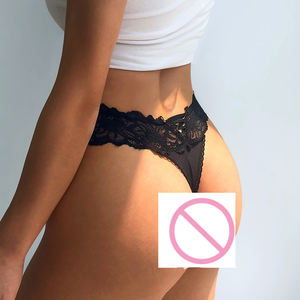 Ladymate ODM/OEM Ropa Interior Sexy de Encaje, Bragas, <span class=keywords><strong>Tanga</strong></span> de Encaje, T-back, Tangas para Mujer, Talla Grande - Product Image 4