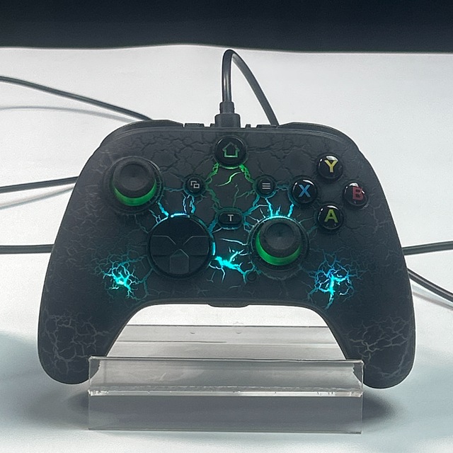 TGZ T-X102L RGB Wired Gamepad for One/S/X PC Android with USB Interface Turbo Button & Six-axis Gyroscope 2.2m Cable