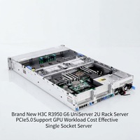 Serveur en rack UniServer 2U H3C R3950 G6 neuf, prise en charge PCIe 5.0, optimisé pour les charges de travail GPU, serveur mono-socket économique