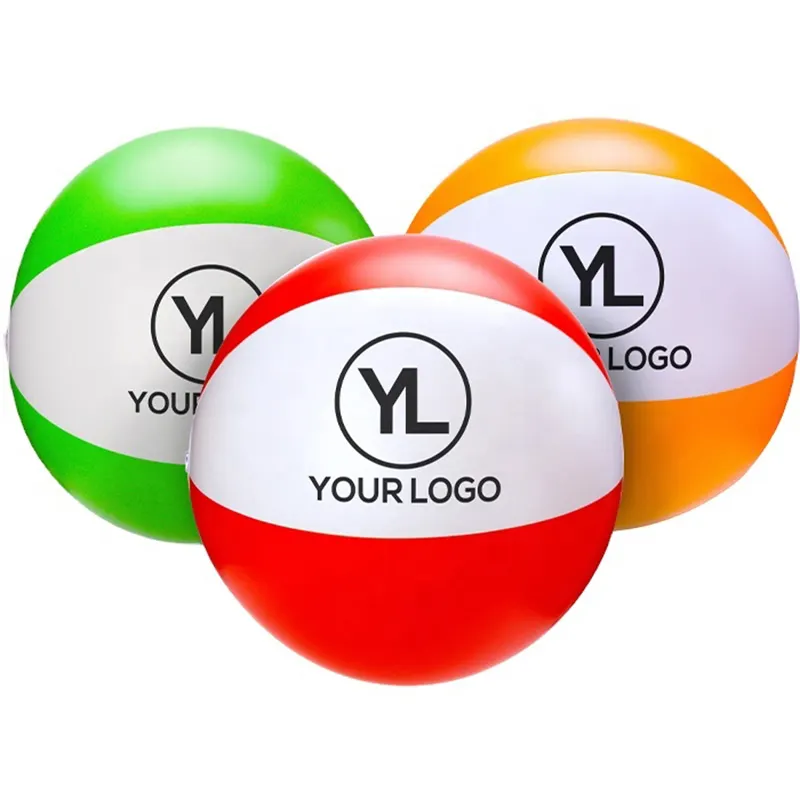 Boule de plage gonflable en PVC pour la publicité, prix d'usine, coloré, personnalisé, promotion