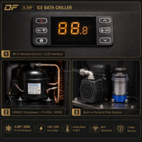 Refroidisseur de bain 1/3 CV à compresseur refroidi par eau, portable pour salle de sport à domicile