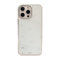 Coque de téléphone à dorure pour Iphone16 16pm 16plus 16pro 15 15pm 15plus 15pro 14pm 14 13 13pm 13pro 12 11 coque époxy