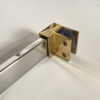 Penyangga Panel Tetap 10*30mm, Penjepit Kaca untuk Pemasangan di Dinding, Braket Tabung Tetap
