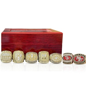 Anillo de campeonato San Francisco 49ers de alta calidad personalizado chapado en oro rosa aleación ventilador colección recuerdo para bodas - Product Image 4