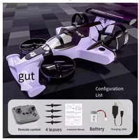 Voiture RC de drift et avion télécommandé 2-en-1 CZ04 avec réglage multi-vitesses et mode sans tête pour débutants – Jouets RC pour enfants