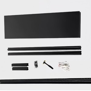 Étagère de <span class=keywords><strong>cuisine</strong></span> en <span class=keywords><strong>acier</strong></span> à 5 niveaux, étagère multifonctionnelle pour la <span class=keywords><strong>cuisine</strong></span>, étagère de rangement pour petits appareils électroménagers, étagère en métal noir sans boulons - Product Image 5
