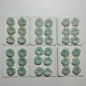 Poli Bling Fleur Forme Bleu Quartzite Naturel Sculpté Pierres Précieuses En Vrac Pour Collectionner T-2F - Product Image 4