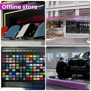 Película Protectora de Pintura para Automóviles de TPU PPF Color Fibra de Carbono Negra, Envoltura PPF 5D Autoadhesiva Resistente a Arañazos para el Exterior de Vehículos - Product Image 5