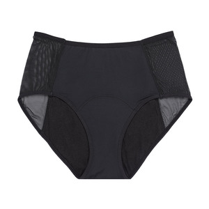 Culotte en dentelle noire pour femmes, 2 pièces, 4 couches, hauteur haute, étanche, <span class=keywords><strong>Cycle</strong></span> physiologique, culotte menstruelle pour femmes - Product Image 4