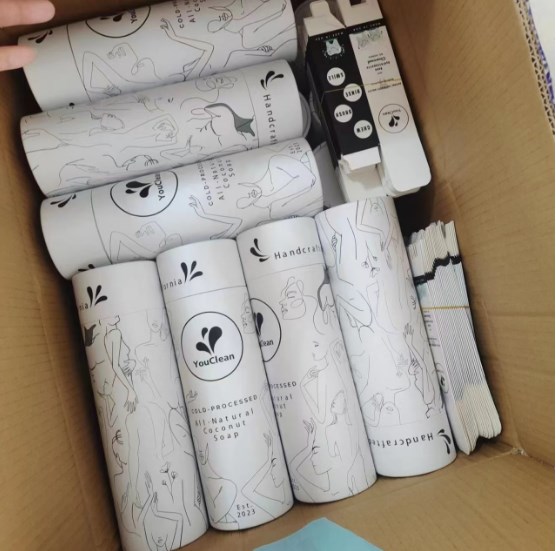 Custom Recycled Custom Packing Strong Kraft Cardboard White Brown Black Paper Tube in Stock Custom Paper Tube