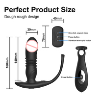 Anneau vibrant pour pénis, plug anal, jouets sexuels anaux, masseur de prostate étanche avec télécommande, vibrateur anal, jouets sexuels pour hommes