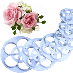 Rose Fondant Cake Cutter Set 5 Piece Baking Decorating <b>Tools</b> For Cake Making - Product Image 1