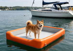 Coussin flottant <span class=keywords><strong>pour</strong></span> animaux de compagnie, hermétique et résistant à l'eau salée, gonflage rapide, <span class=keywords><strong>pour</strong></span> sorties estivales à la plage ou en yacht - Product Image 4