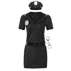 Uniformi da Agente di Sicurezza per Interpreti Femminili sul Palco, Costumi di Halloween per Signore Europee e Americane - Product Image 4
