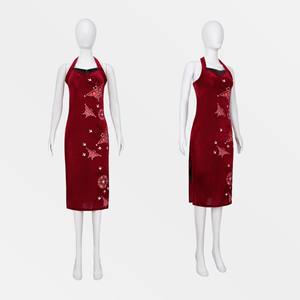 Disfraz de Cosplay para Mujer, Vestido Cheongsam Bordado, Disfraz de Ada Wong para Adultos, Remake de RE4, Halloween, Carnaval, Fiesta - Product Image 1