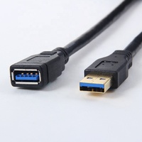 Cable de Extensión USB 3.0 de Alta Velocidad 5Gbps, 1M, Macho a Hembra, con Conductores de Cobre Puro y Blindaje Trenzado para Computadora/Impresora