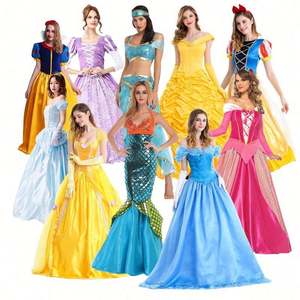 Halloween Rôle Cosplay Classique Princesse Blanche Neige Beauté Aurore Costume Femmes Robe de Princesse pour Adulte - Product Image 1