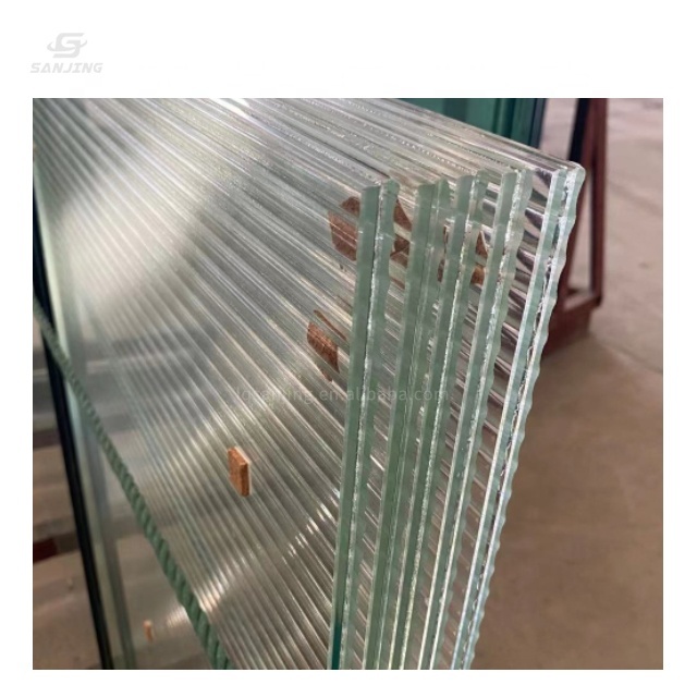 5mm 6mm 8mm Moru Pattern Tempered Fluted Reed Decorative Transparent Texture Laminated Glass