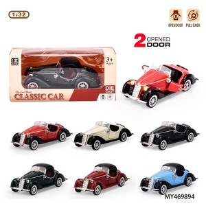 Modellino Auto Classica Vintage in Metallo Pressofuso 1:32, Veicolo Convertibile da Collezione, Regalo, Ornamento per Torte, per Ragazzi - Novità 2026 - Product Image 6