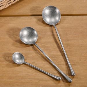Stainless Steel Steak Knife Fork Dessert Fork <b>Spoon</b> Metal Flatware Set Retro Stainless Steel <b>Serving</b> <b>Spoon</b> Tea <b>Spoon</b> - Product Image 2