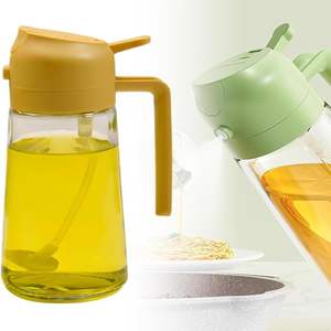 Multifunctional 2 in 1 Kitchen Glass Spray <b>Bottle</b> Bbq Olive Oil Sprayer <b>Bottle</b> for Cooking - Product Image 1