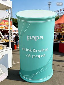 Comptoir <span class=keywords><strong>d</strong></span>'<span class=keywords><strong>accueil</strong></span> portable pour salon professionnel, design pliable, aluminium écologique, montage rapide pour stands promotionnels - Product Image 2