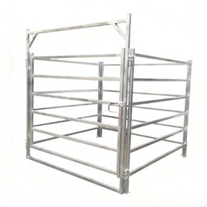 Nhà máy cung cấp nóng bán dễ dàng lắp ráp 8ft kẽm-thép Ống gia súc chăn nuôi trang trại cổng với 40x40 mét vuông đường ray - Product Image 2