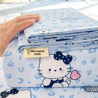 Parure de draps en tissu épais rafraîchissant, non-3 pièces, pour dortoir d'étudiants en été