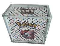Boîte de renfort Elite Trainer en acrylique poli transparent, moderne, résistante aux UV, lot de cartes de jeu ETB, couvercle magnétique N52, publicité personnalisée