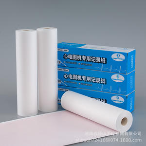 Papier d'enregistrement ECG Henan Longsheng 210 mm x 30 m blanc durable pour appareil ECG - Product Image 1