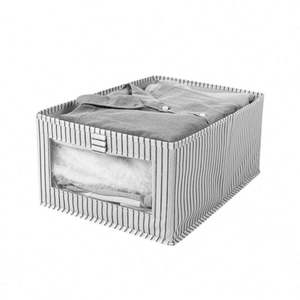 Boîte de rangement en tissu pliable, boîte de rangement en tissu non tissé, boîte de rangement de type tiroir pour vêtements de bureau à domicile, boîte de rangement pliable - Product Image 1