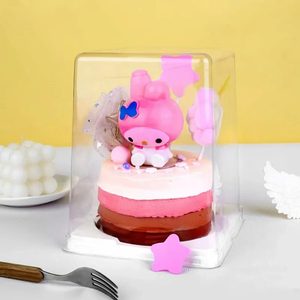 Boîte à pain Pandollo Fraise Chocolat <span class=keywords><strong>Montagne</strong></span> enneigée, Boîte à gâteau haut, Boîte d'emballage transparente pour dessert mousse - Product Image 2