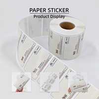 Rouleau d'autocollants en papier couché personnalisé en gros avec insert de patch pour kits de pièces de rechange, pour étiquetage, scellage et emballage en vrac
