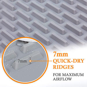 Benutzer definierte Küche Waschen Abtropffläche Trocken gestell Matten Waschbecken Protector Pad Silikon Geschirr trocknungs matte - Product Image 3
